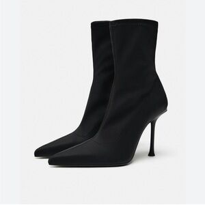 Zara sock heels size 36/6 black